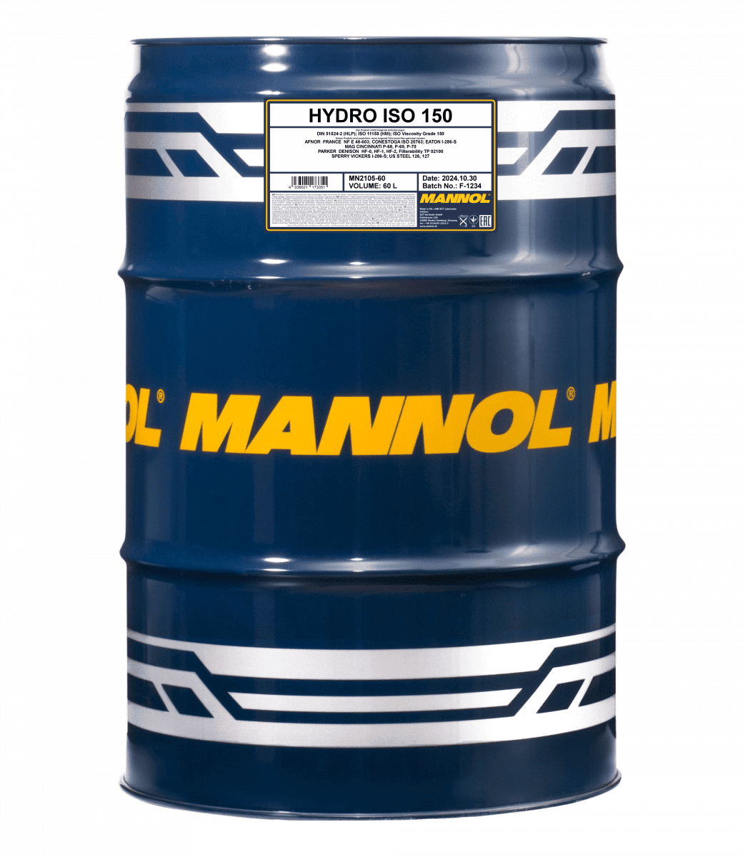 Олива гідравлічнa MANNOL Hydro ISO 150, 60л (MN2105-60)